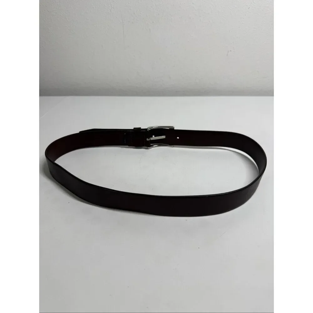 Tommy Hilfiger Brown Genuine Leather Belt Size 36” See Description